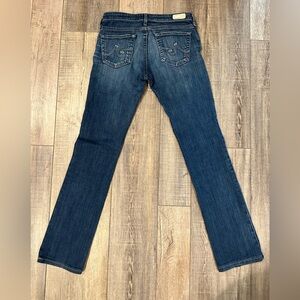AG Adriano Goldschmied Faded Blue Ballad Slim Boot Jeans Size 27R $39🔥